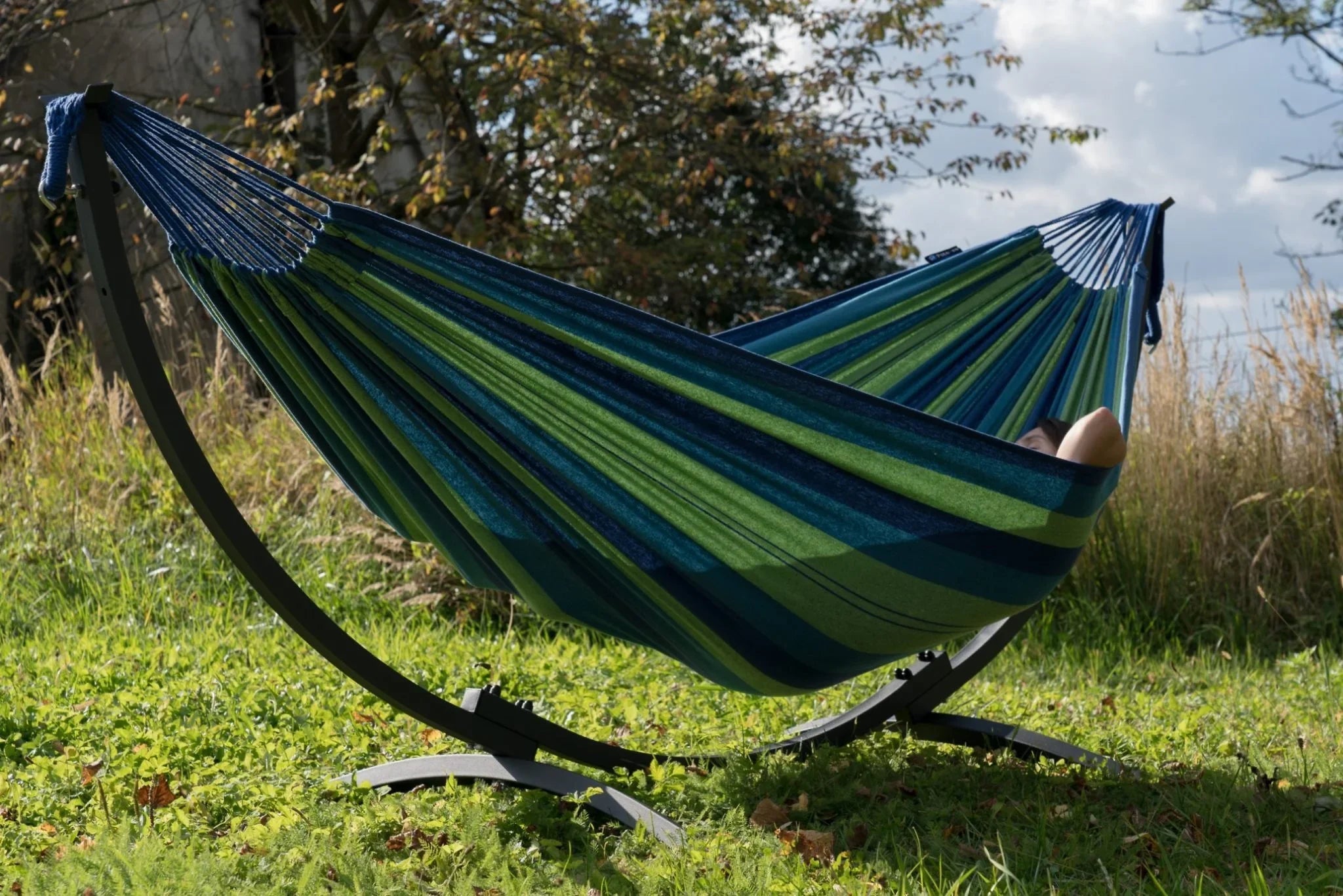 Hamac jardin sur pied Brisena